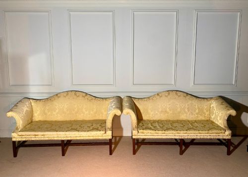 A Pair of Chippendale Style Sofas / Settees