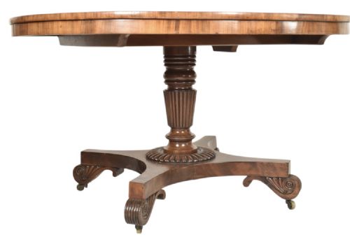 REGENCY WILLIAM IV CIRCULAR CENTRE BREAKFAST TABLE IN THE MANNER OF GILLOWS - ADDITIONAL PHOTO 1