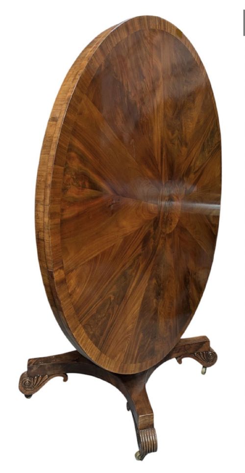 REGENCY WILLIAM IV CIRCULAR CENTRE BREAKFAST TABLE IN THE MANNER OF GILLOWS - ADDITIONAL PHOTO 2
