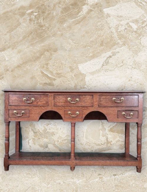 LOVELY QUALITY EARLY 19TH CENTURY WELSH OAK DRESSER BASE - ADDITIONAL PHOTO 1