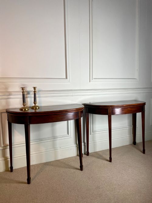 PAIR OF GEORGIAN CARD TABLES