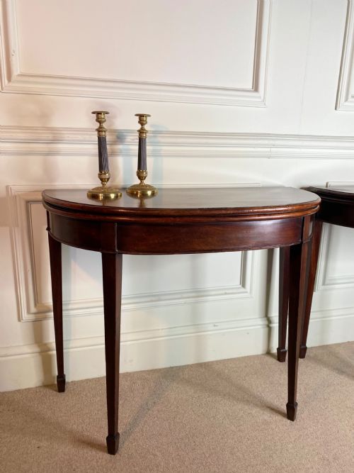 PAIR OF GEORGIAN CARD TABLES - ADDITIONAL PHOTO 1