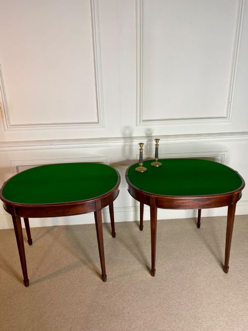 PAIR OF GEORGIAN CARD TABLES - ADDITIONAL PHOTO 3