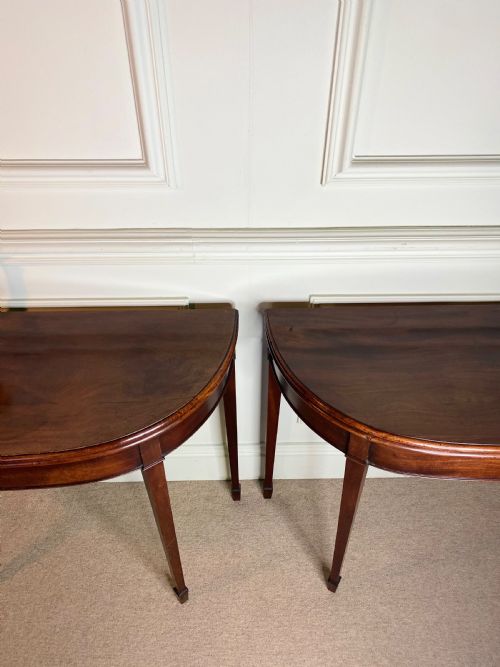 PAIR OF GEORGIAN CARD TABLES - ADDITIONAL PHOTO 5