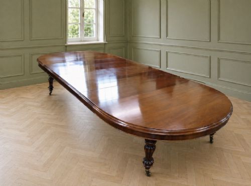 MAGNIFICENT SUPER SIZED 19TH CENTURY EXTENDING DINING BOARD ROOM TABLE TO SEAT 2026 - ADDITIONAL PHOTO 8