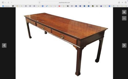 18th Century Cherry Farmhouse Table with Long Drawer & Sliding Bread Board