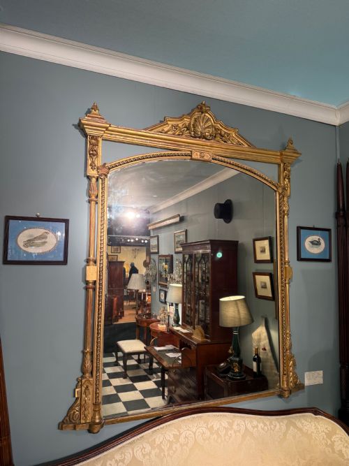 Fabulous 19th Century Overmantel Mirror