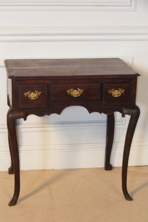 18TH CENTURY OAK DRESSING TABLE SIDE TABLE