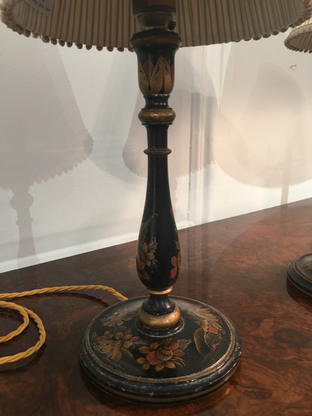 Beautiful pair of chinoiserie lamps View III