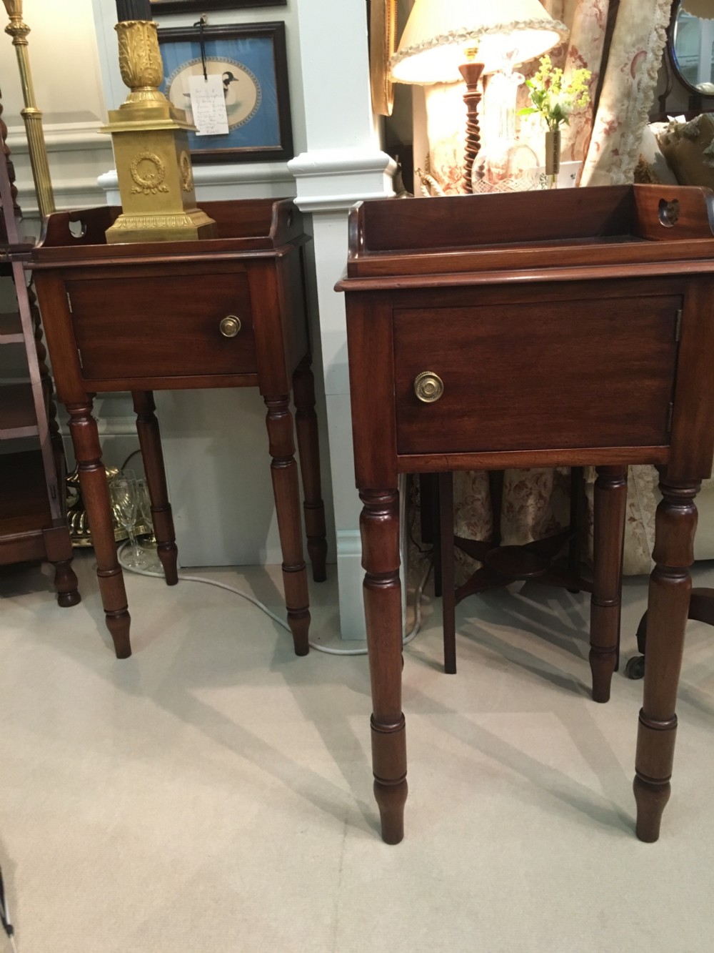 Pair of 19th Century bedside cupboards. View III