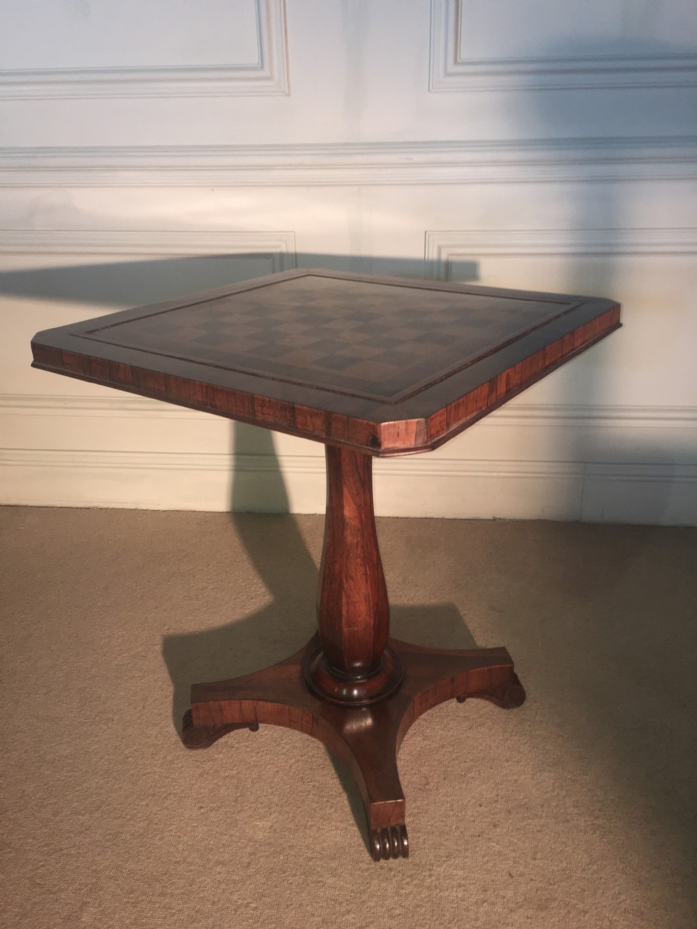 An impressive Rosewood chess table View III