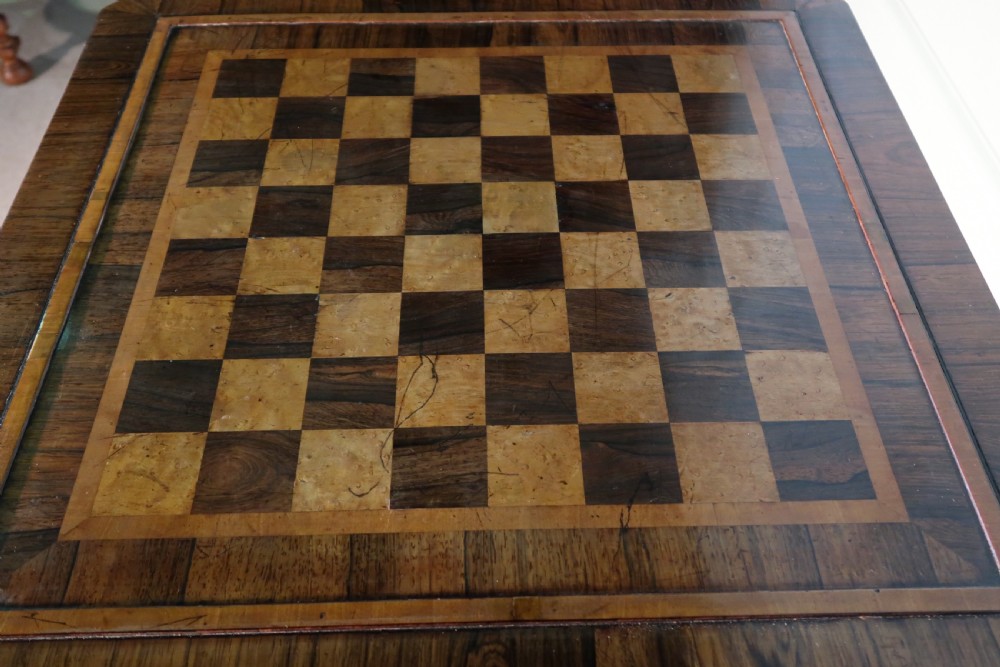 An impressive Rosewood chess table View V