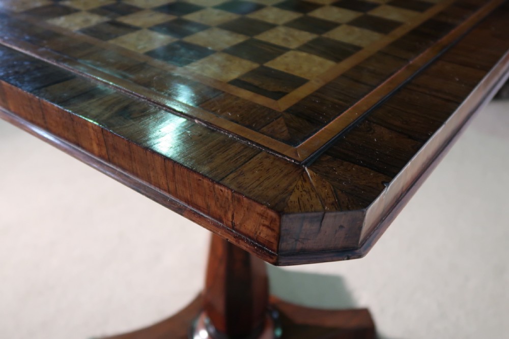 An impressive Rosewood chess table View VI