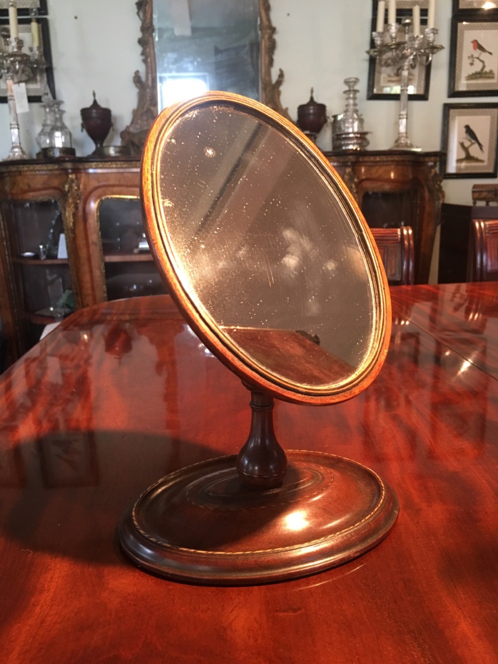 Rare Sheraton dressing table mirror in excellent condition View II