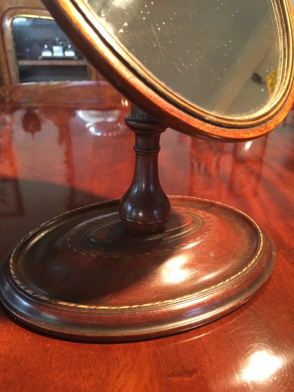 Rare Sheraton dressing table mirror in excellent condition View III