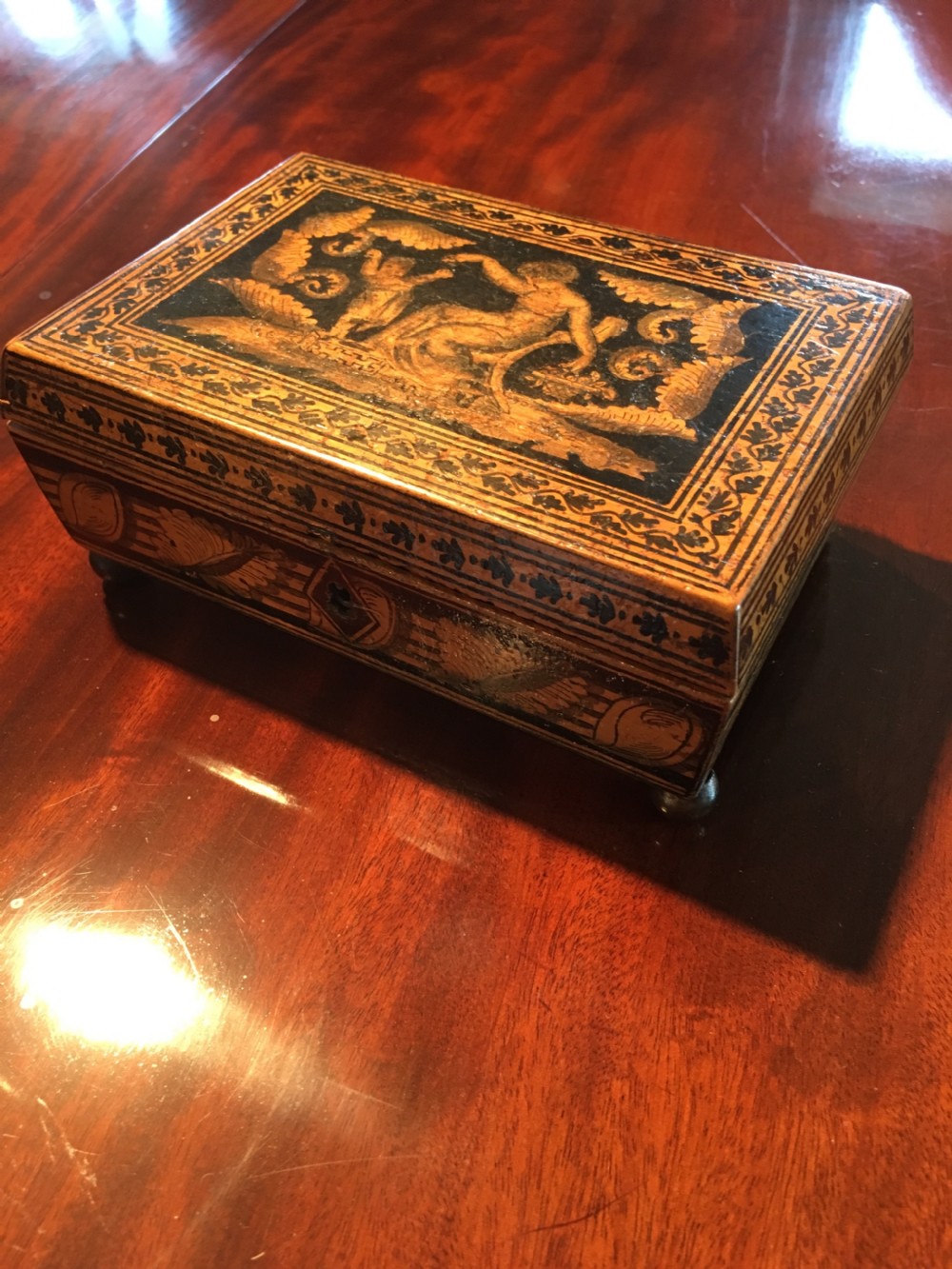 Small Regency Penwork box  View II