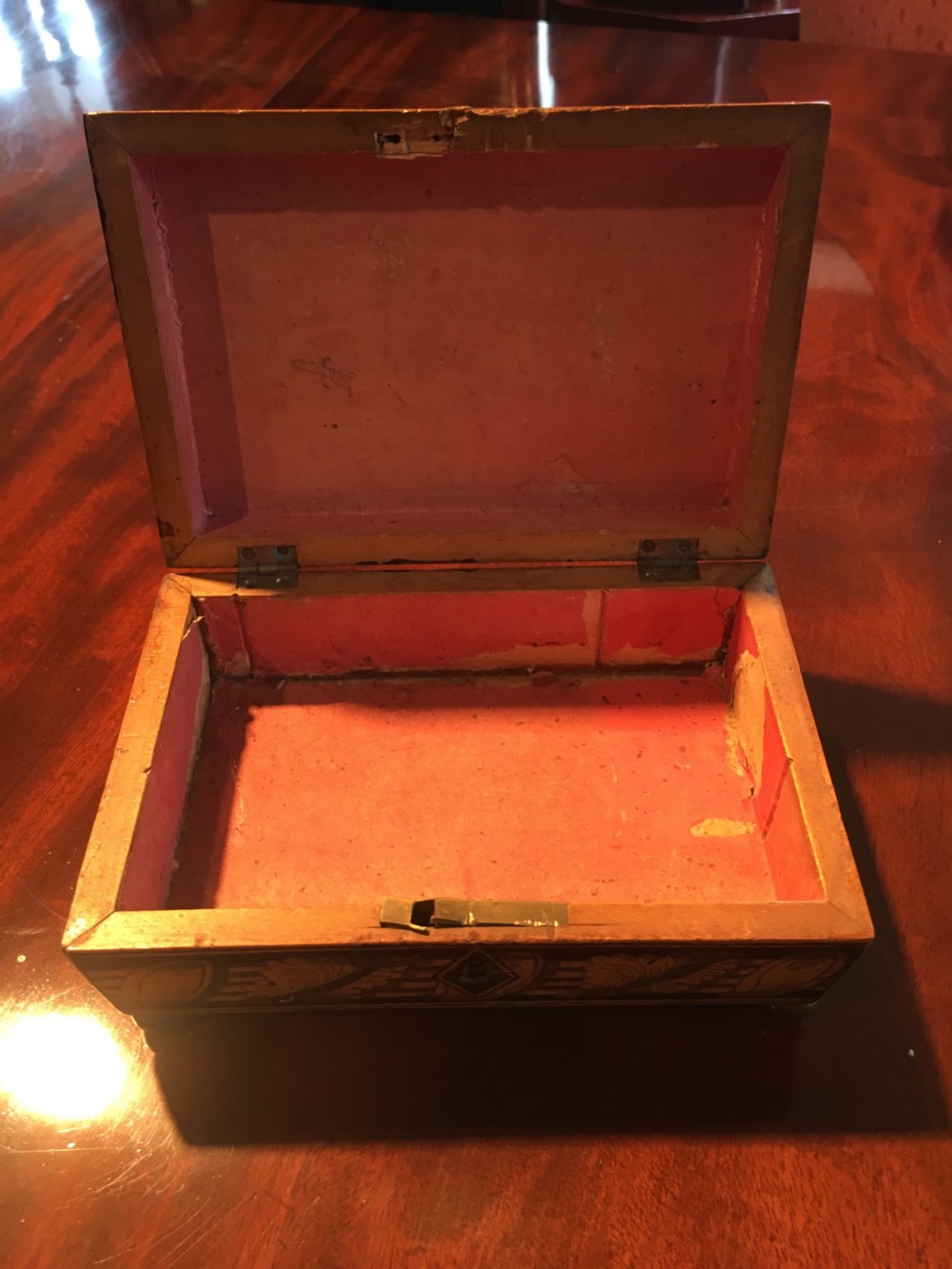Small Regency Penwork box  View IV