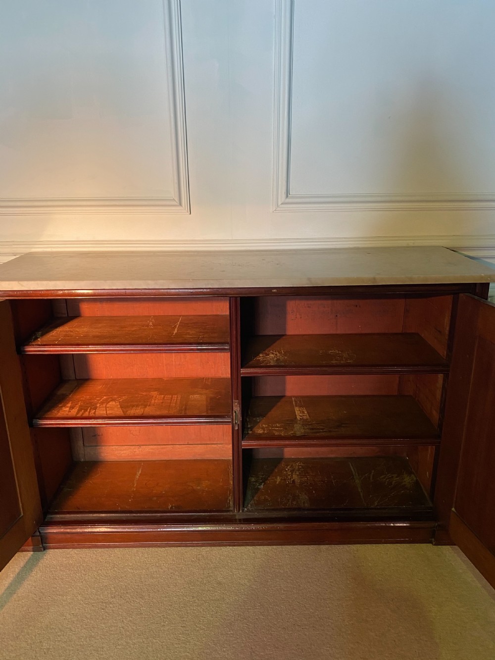 Regency Marble top cabinet View III