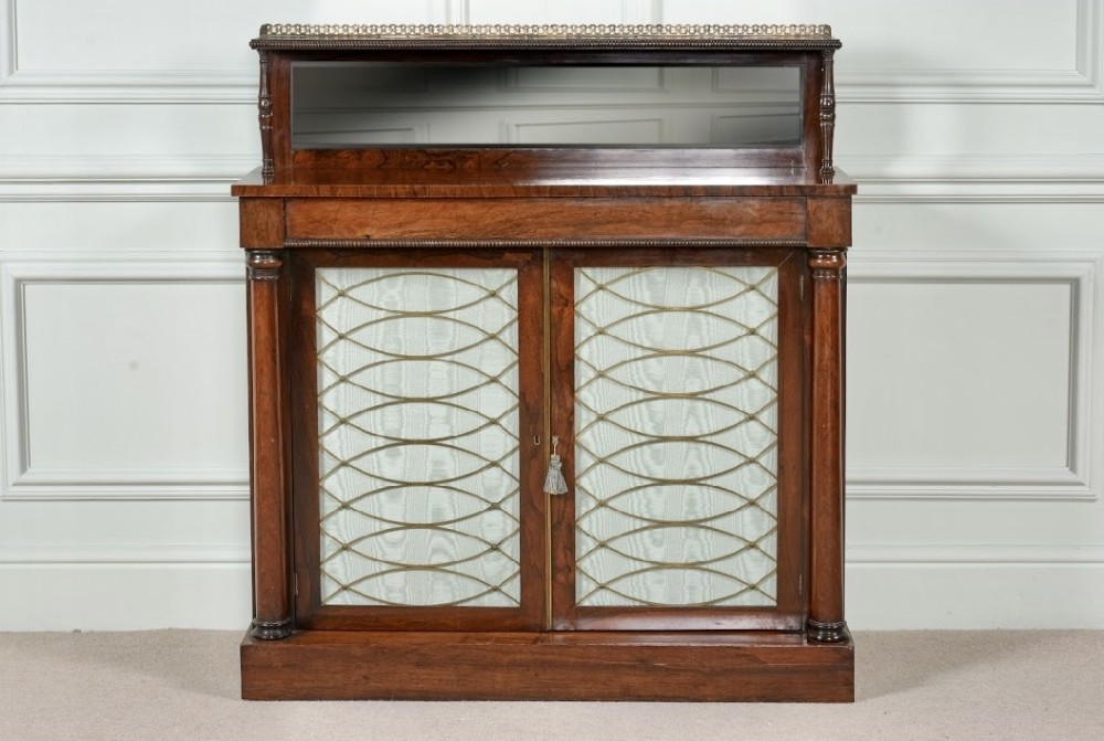  Regency Rosewood Chiffonier side cabinet