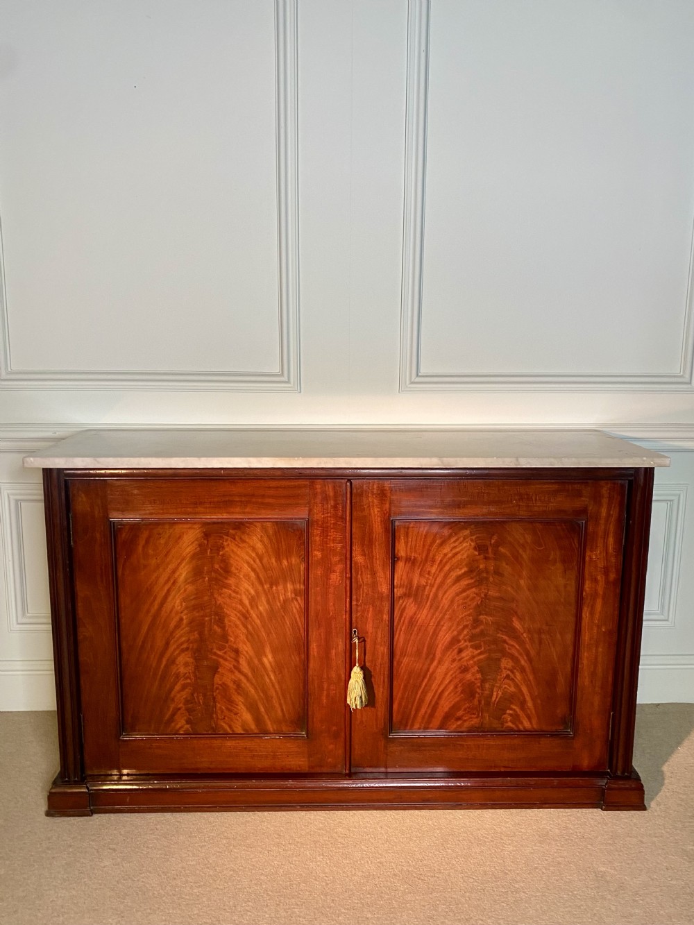 Regency Marble top cabinet