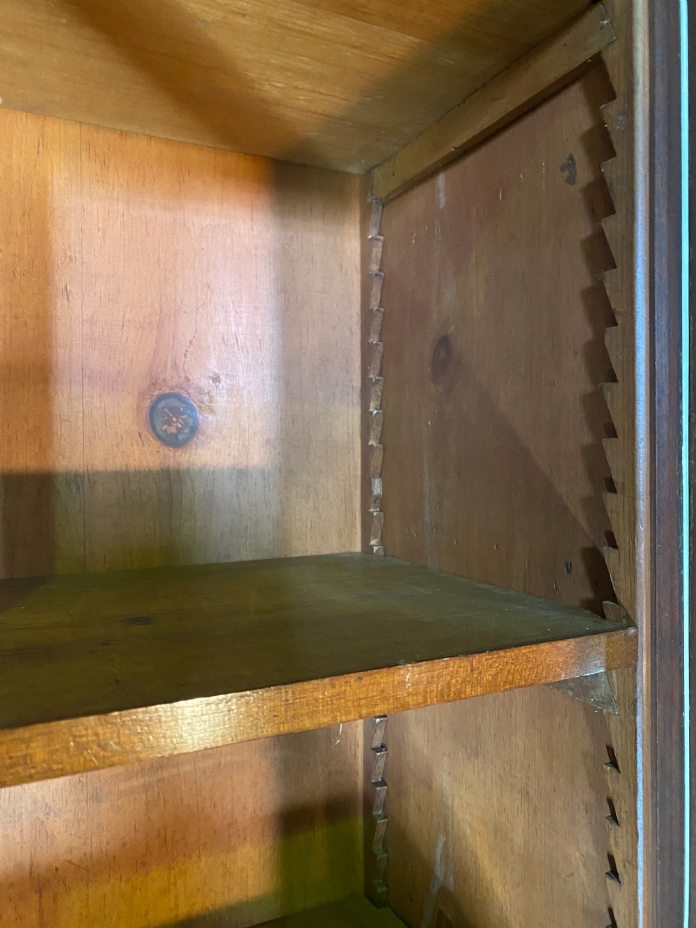 19th Century Tall narrow glazed bookcase View IX