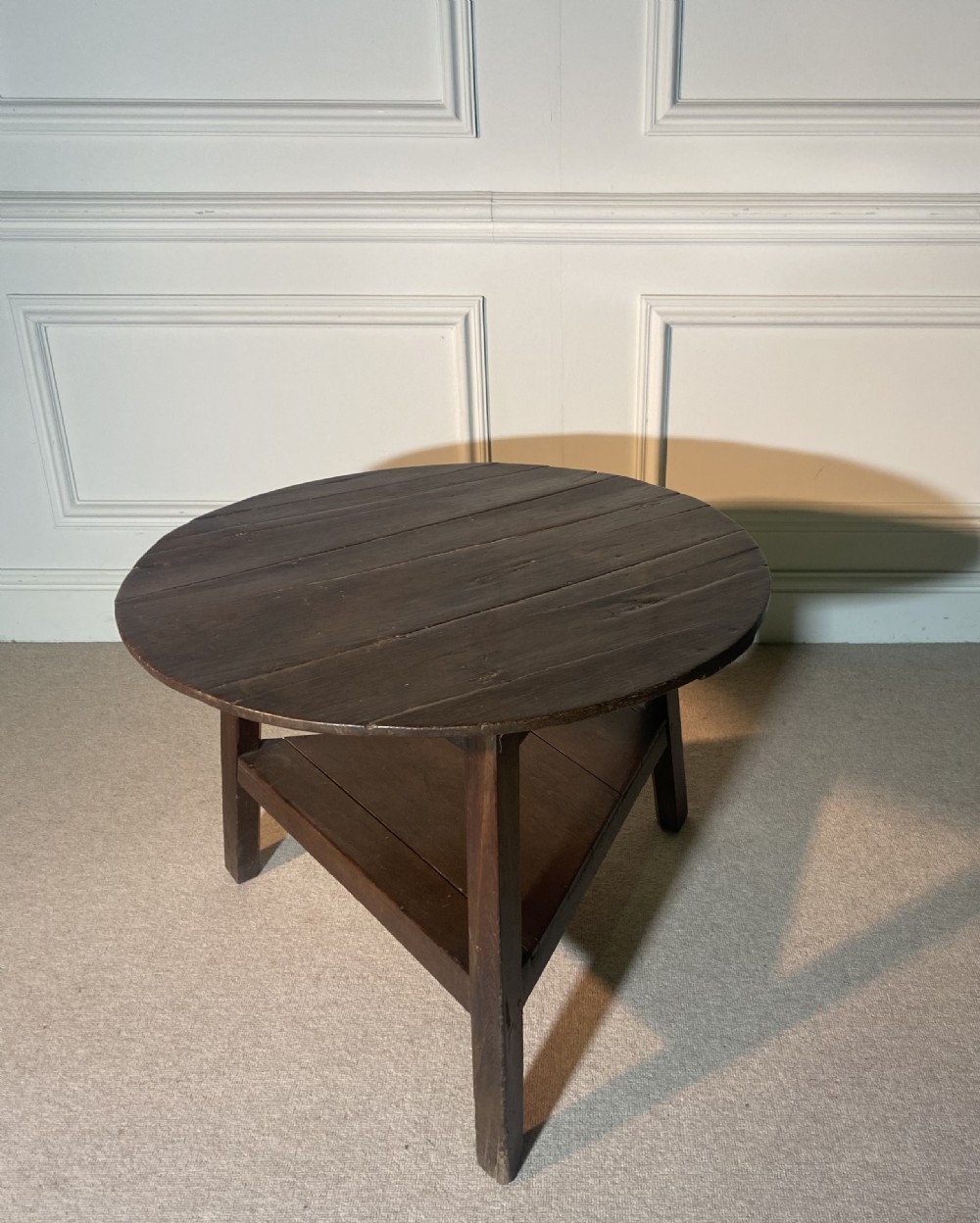 18th Century Welsh Oak Cricket table View V