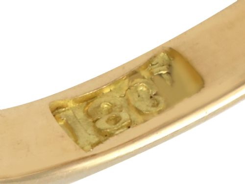 PEARL RUBY AND DIAMOND 18 CT YELLOW GOLD TWIST RING ANTIQUE CIRCA 1910 - ADDITIONAL PHOTO 10