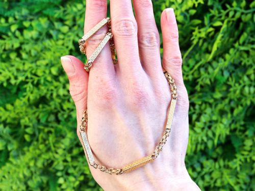 fig 1. Antique Georgian 18ct Yellow Gold Muff Chain Circa 1820