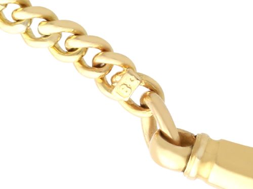 fig 3. Antique 18ct Yellow Gold and Platinum Ladies Fob Watch Chain Circa 1910