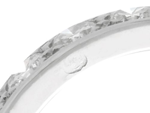 fig 6. An 18ct white gold full eternity ring set with a continuous circle of round diamonds.