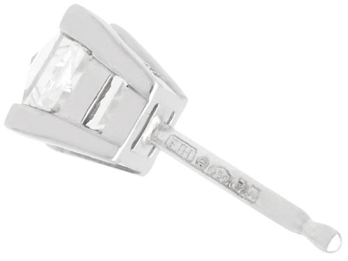 fig 5. 1.77ct French Cut Diamond and Platinum Stud Earrings - Antique and Contemporary
