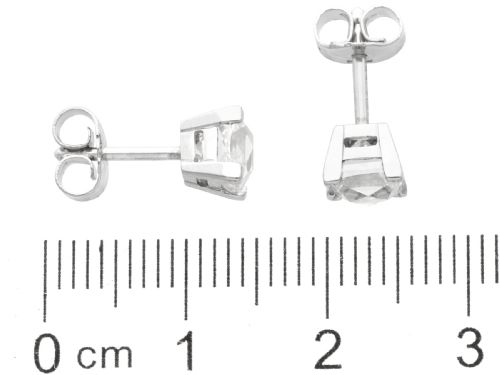 fig 6. 1.77ct French Cut Diamond and Platinum Stud Earrings - Antique and Contemporary
