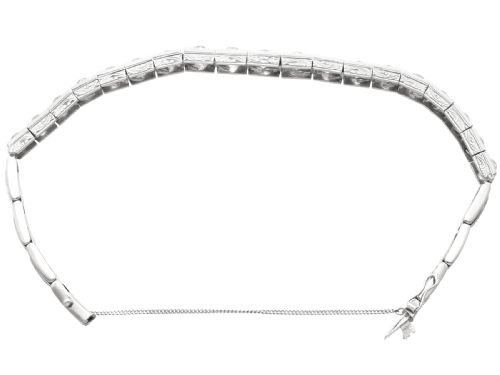 fig 8. Antique 7.85ct Diamond and 18ct White Gold Bracelet Circa 1915