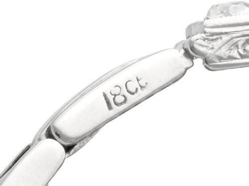 fig 10. Antique 7.85ct Diamond and 18ct White Gold Bracelet Circa 1915
