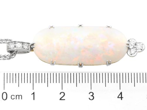 ANTIQUE 1382CT OPAL AND 024CT DIAMOND 18CT YELLOW GOLD PENDANT CIRCA 1910 - ADDITIONAL PHOTO 5