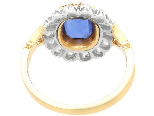 fig 4. Antique 1.20ct Burmese Sapphire and 0.56ct Diamond, 18ct Yellow Gold Ring Circa 1915