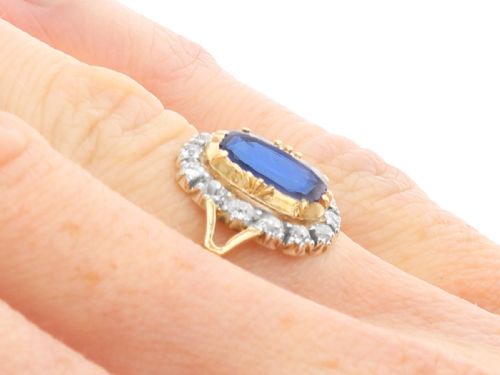 fig 7. Antique 1.20ct Burmese Sapphire and 0.56ct Diamond, 18ct Yellow Gold Ring Circa 1915