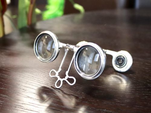 ANTIQUE VICTORIAN STERLING SILVER FOLDING OPERA GLASSES 1895 - ADDITIONAL PHOTO 4