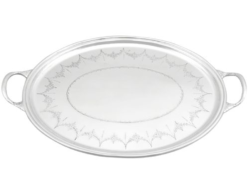 VINTAGE STERLING SILVER DRINKS TRAY 1964