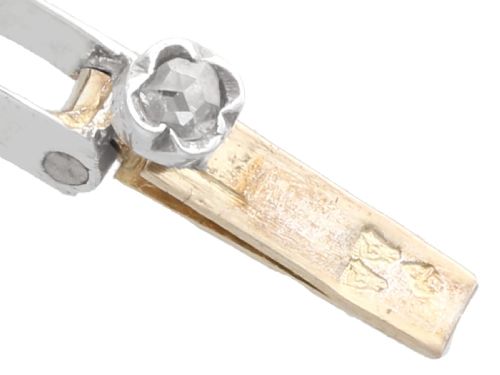 ANTIQUE FRENCH 850CT DIAMOND 9K GOLD AND SILVER NECKLACE CIRCA 1860 - ADDITIONAL PHOTO 15