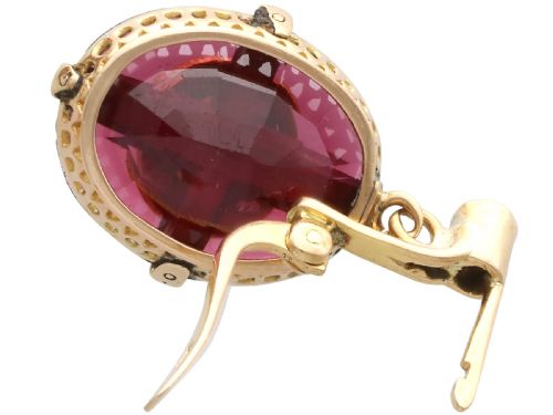 ANTIQUE 2652CT GARNET 123CT DIAMOND PEARL AND 15CT YELLOW GOLD JEWELLERY SUITE CIRCA 1890 - ADDITIONAL PHOTO 5