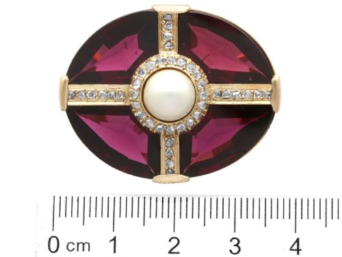 ANTIQUE 2652CT GARNET 123CT DIAMOND PEARL AND 15CT YELLOW GOLD JEWELLERY SUITE CIRCA 1890 - ADDITIONAL PHOTO 11