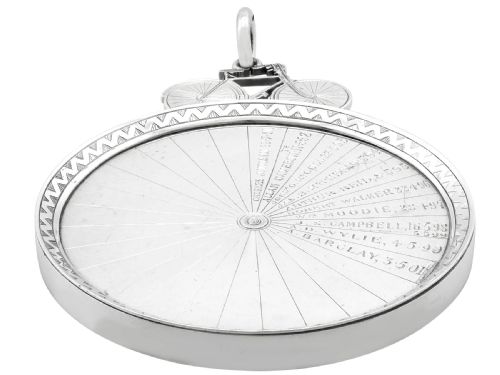 ANTIQUE VICTORIAN SCOTTISH STERLING SILVER CYCLING MEDALLION - ADDITIONAL PHOTO 10