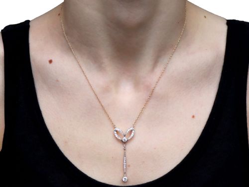 fig 7. Antique 1.30ct Diamond and 15ct Yellow Gold Pendant Circa 1920