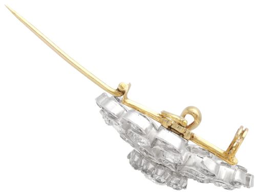 fig 8. Antique 6.10ct Diamond and 9ct Yellow Gold Brooch/Pendant Circa 1885