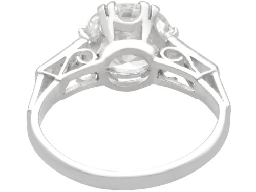 fig 4. Antique 2.99ct Diamond and Platinum Solitaire Ring Circa 1935
