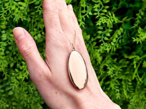fig 1. Antique 15ct Yellow Gold Locket Pendant Circa 1900