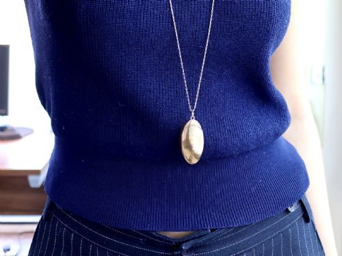 fig 2. Antique 15ct Yellow Gold Locket Pendant Circa 1900