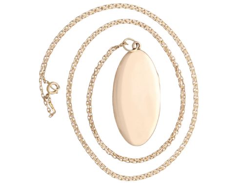 fig 7. Antique 15ct Yellow Gold Locket Pendant Circa 1900