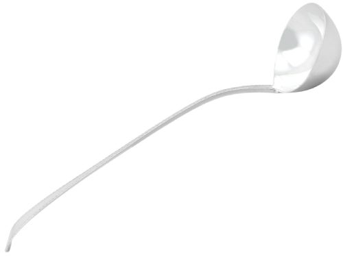 fig 1. Antique George III Sterling Silver Old English Pattern Soup Ladle by Hester Bateman